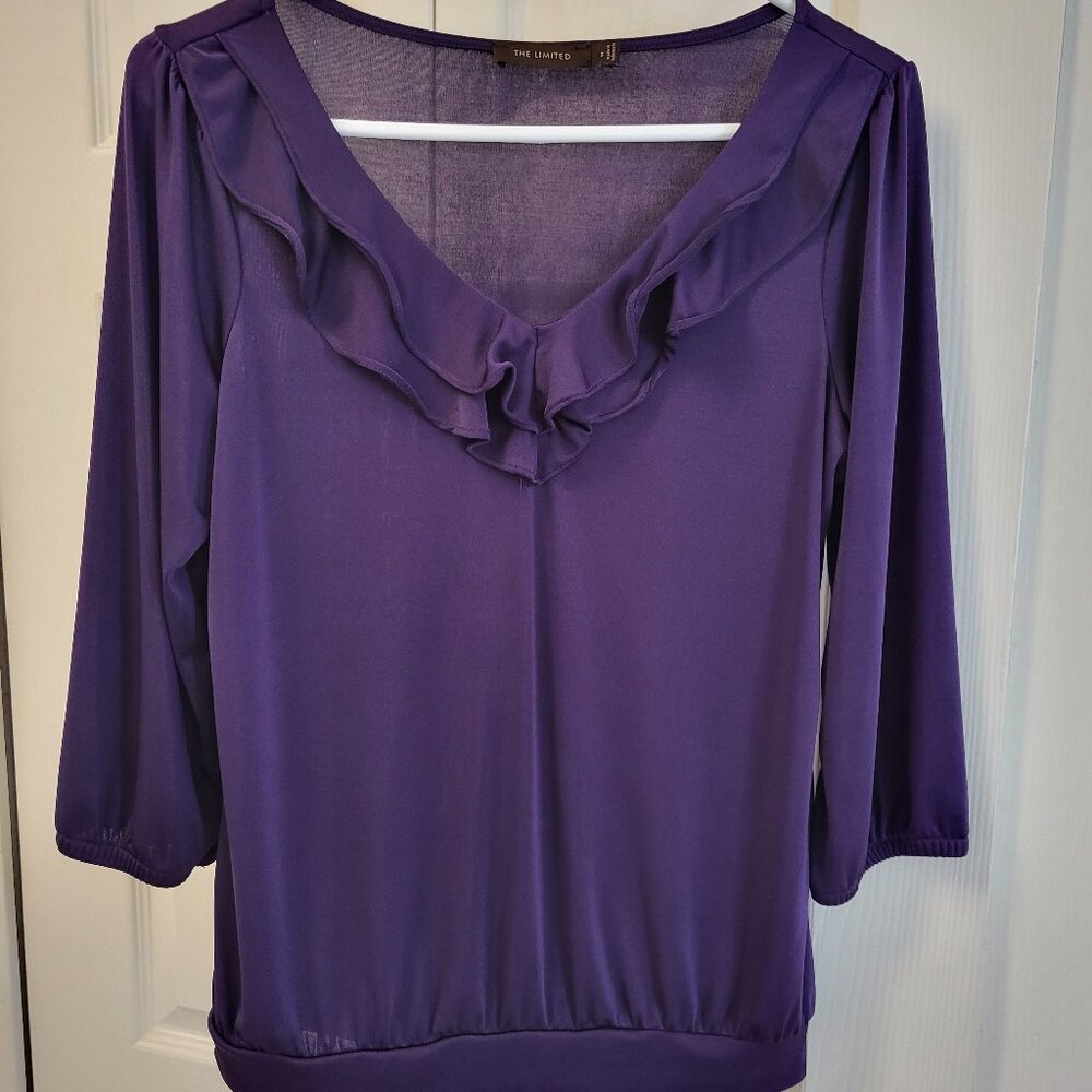 The Limited purple blouse Size Small.  EUC